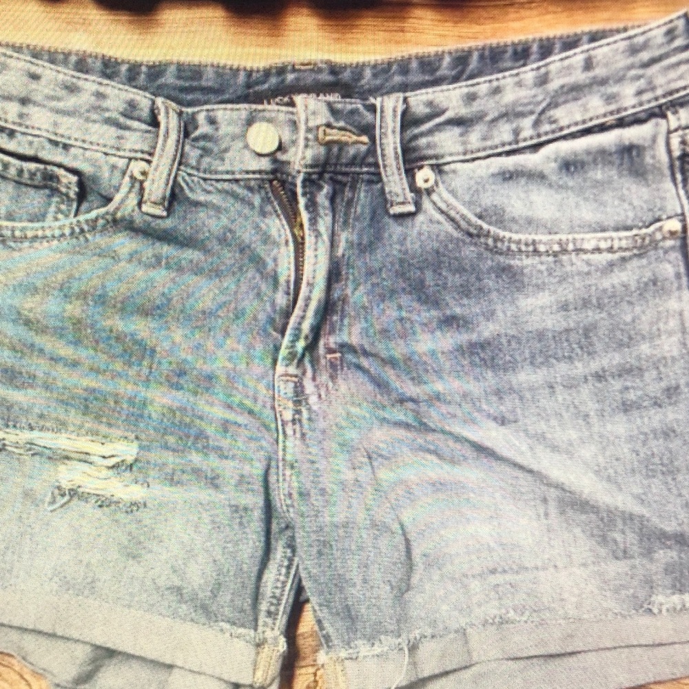 Women's Light Blue Denim Shorts